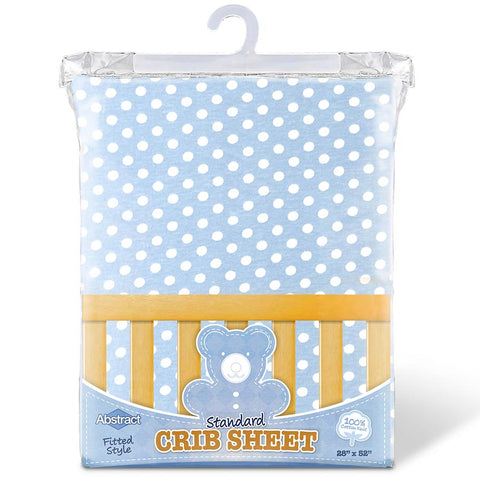 Printed Regular Crib Sheets Polka Dots