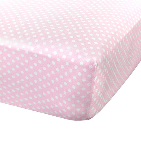 Printed Regular Crib Sheets Polka Dots