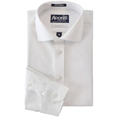 Boys Adonis Signature Twill Slim Shirt