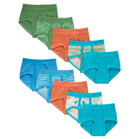 Boys Toddler Hanes Printed Briefs - 10 pk.