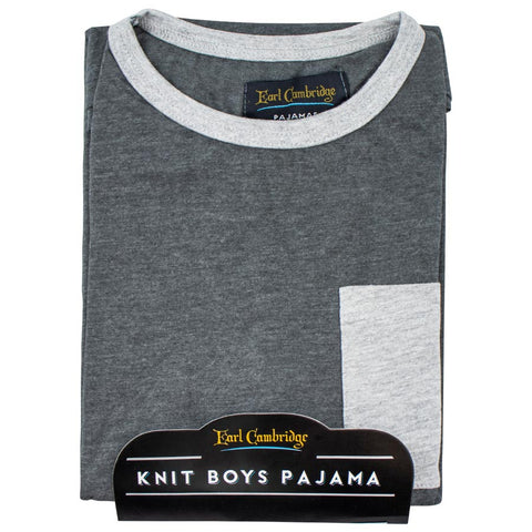 Boys Earl Cambridge Knit Pajamas With Pocket #2