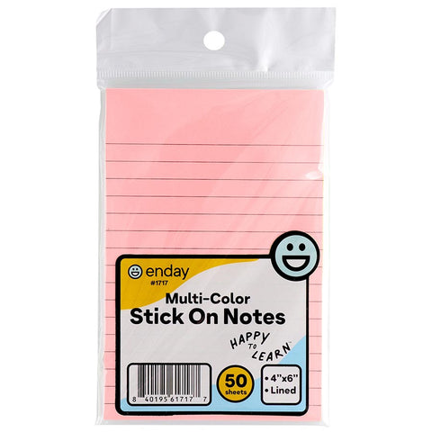Post It Notes Big With Lines - 50 Pk.