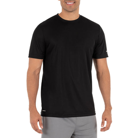 Mens Exercise Cotton Black T-Shirt