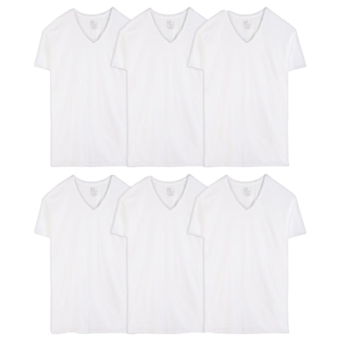 Mens Fruit of the Loom V-Neck Undershirts Size 3X - 6 Pk.