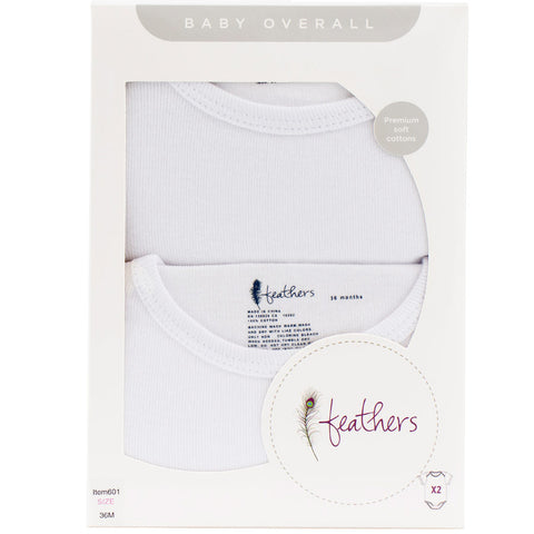 Babies Feathers Short Sleeve Undershirts - 2 Pk.