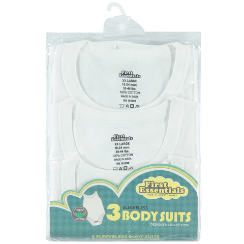 Babies First Essentials Sleeveless Undershirts - 3 Pk.