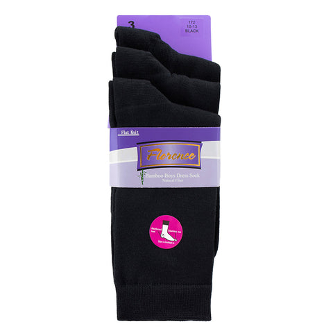 Boys Florence Bamboo Flat Socks - 3 Pk.