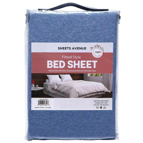 Sheets Avenue Heather Jersey Knit Fitted Sheets