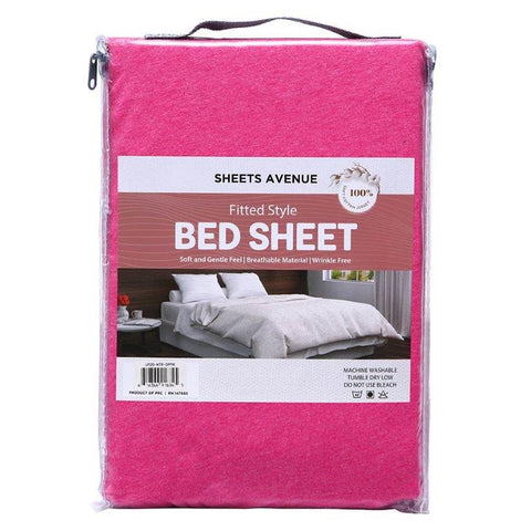 Sheets Avenue Heather Jersey Knit Fitted Sheets