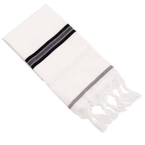 Mefoar Wool Tzitzis With Fringes Bli Psil - No Strings