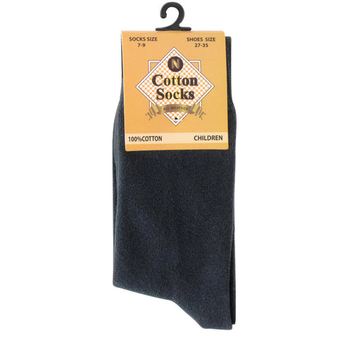 Boys 100% Cotton Flat Socks