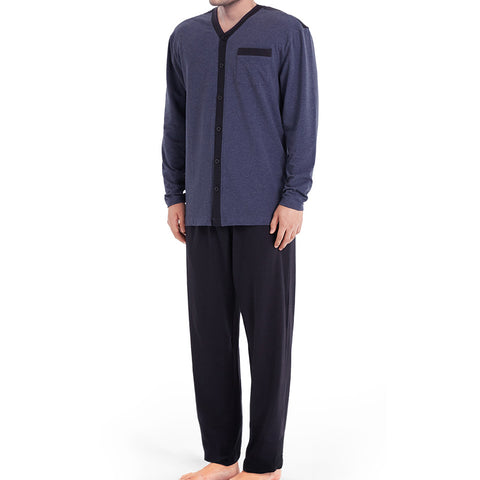 Mens Knit Pajamas #16 Buttoned