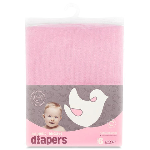 Pink Little Pipers Babies Diapers - 6 Pk.