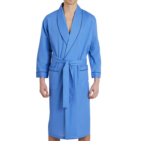 Mens Casual Trends Morning Robe Chambray
