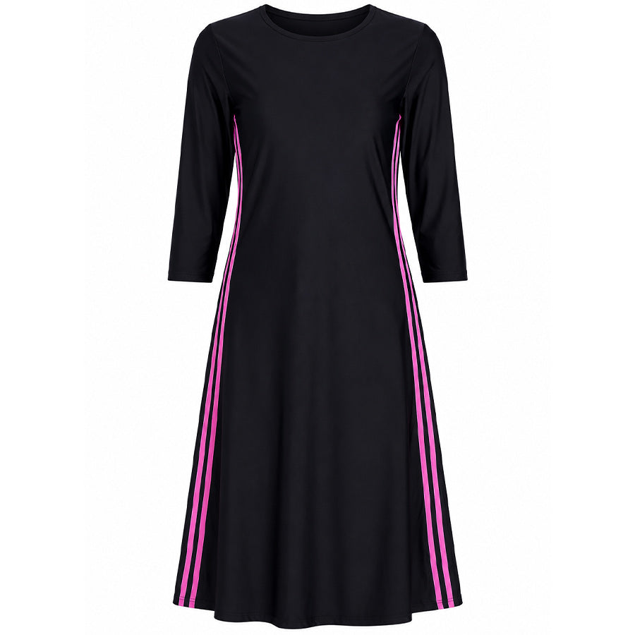 ladies swim dress Dress/ Cover Up Style 2601 XL Deep Turquoise heat and body oils Ladies Shira Black & Hot