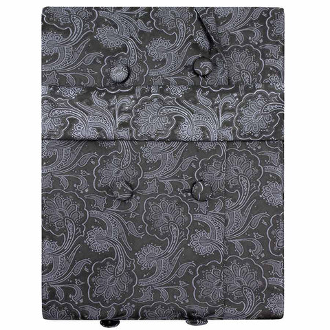 Mens Waldman's Washable Designed Black and Silver Double Breasted Bekitche