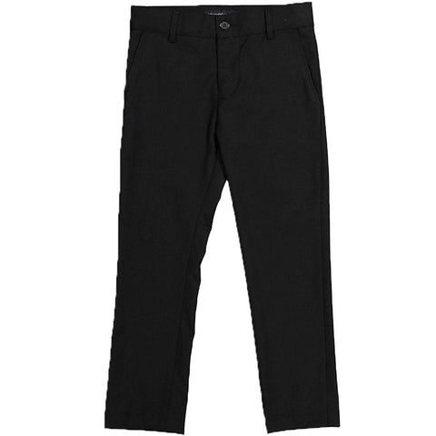 Boys Armani Regular Fit Shabbos Pants Black / 2 Shabbes -