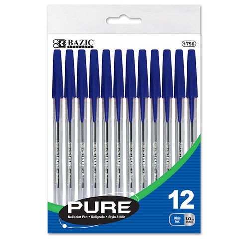 Bazic Pens 12 Pk. Blue