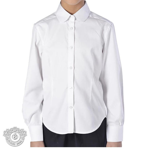 Blooks White Round Collar Blouse Dickey