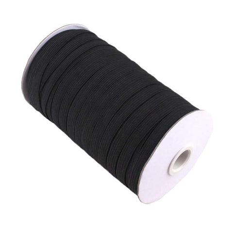 3/8 Black Elastic Rubber - 1 Yard Sewing