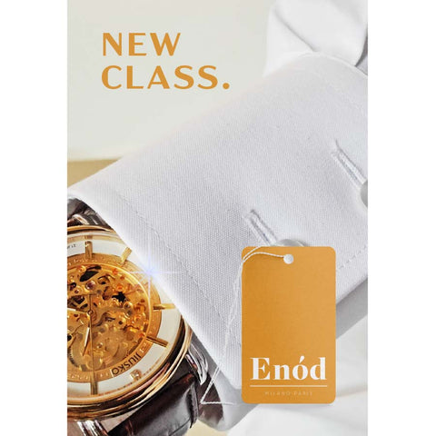 Boys Enod Orange Label Shirt - Double Buttons