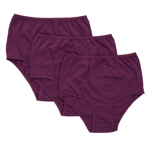 Ladies Gemsli Panties - 3 Pk. Plum / 10