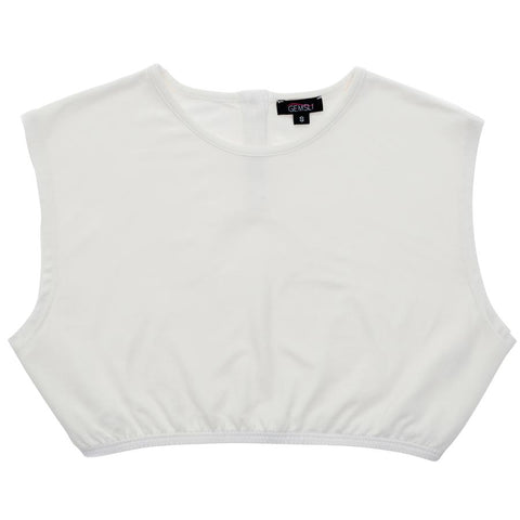 Ladies Gemsli Crop Shell (Button) White / L Slips