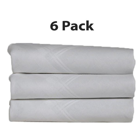 100% Cotton White Handkerchief - 6 Pk. Misc.