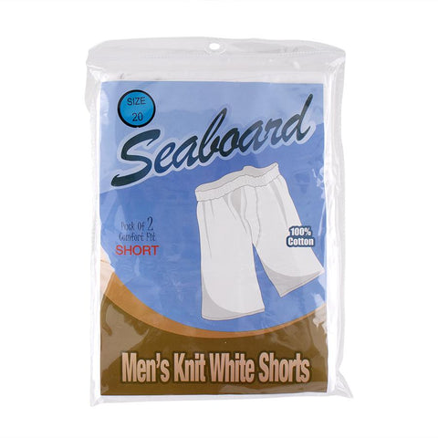 Mens Seaboard 100% Cotton Knit Shorts - 2 Pk.