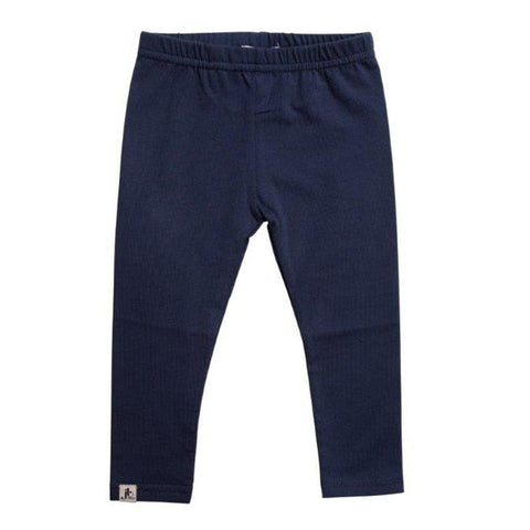 Jb London Cotton Leggings Solid / Light Navy 0-6 Baby