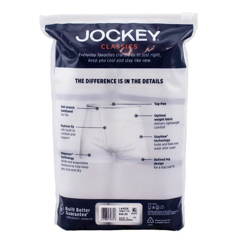 Mens Jockey Boxer Briefs - 3 Pk.