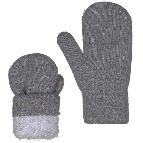 Kids Knit Winter Mittens