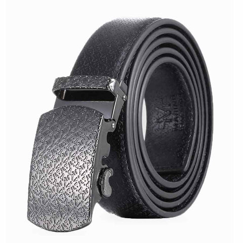 Mens Marino 56" Black Leather Track Belt #132