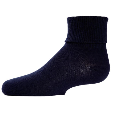 Kids Memoi Triple Roll Socks Navy / 0 Kid Sock