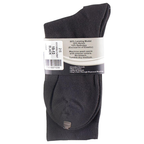 Mens Florence Modal Light Weight Black Socks