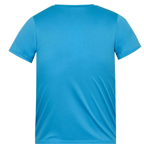 Boys Short Sleeve Aqua Sailboat Swim Top