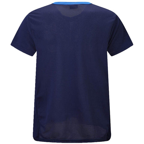 Mens Short Sleeve Navy Swim Top