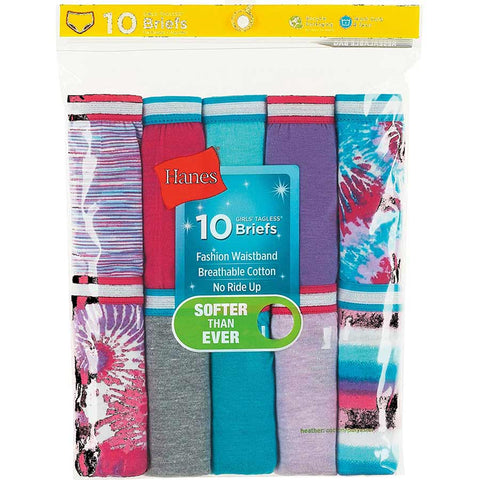 Girls Hanes Panties - 10 Pk.