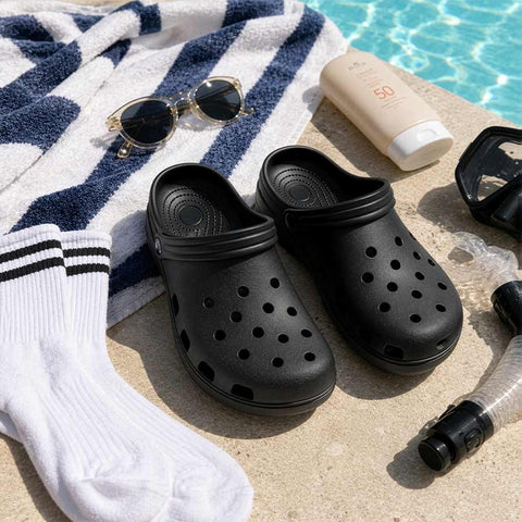 Mens Black Clogs