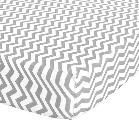Printed Porta Crib Sheet Zigzag
