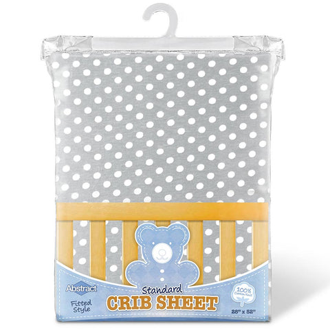 Printed Regular Crib Sheets Polka Dots