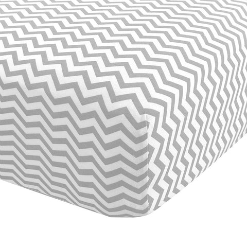 Printed Regular Crib Sheets Zigzag