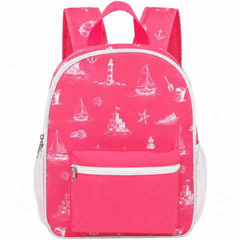 Pink Toile Swim Backpack
