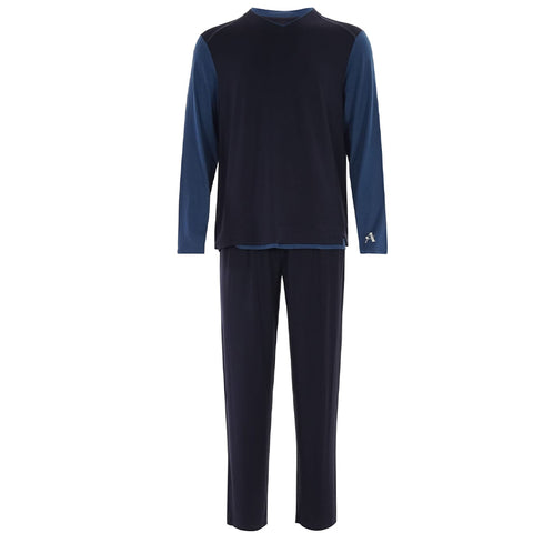 Mens Airweeve Micro Modal Pajamas #40 Blue / Navy