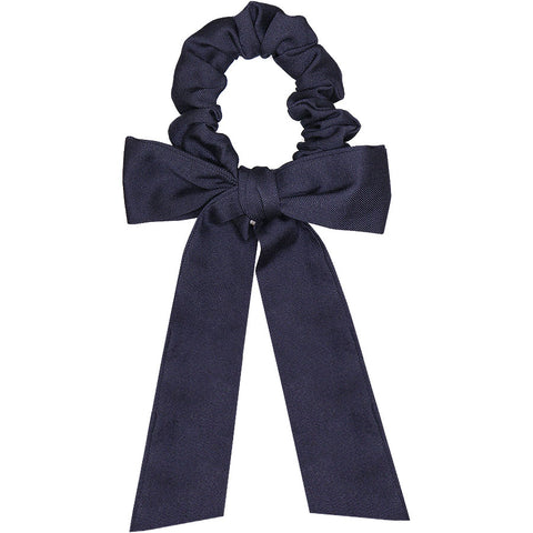 Uniform Scrunchie Bow Navy