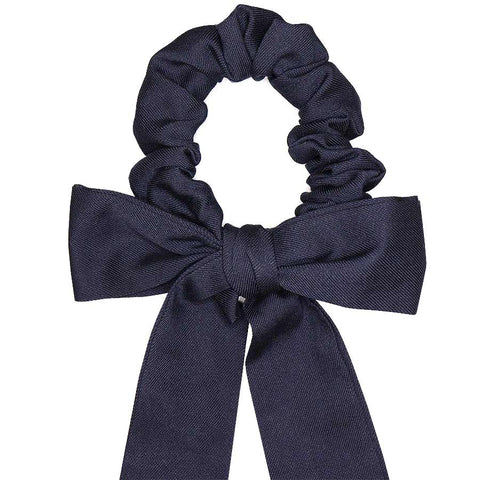 Uniform Scrunchie Bow Navy