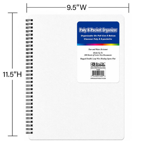 Bazic 8 Pocket Folder