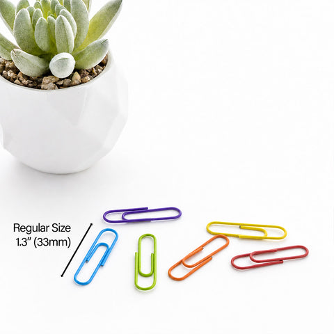 Bazic Small Colored Clips - 200 Pk.