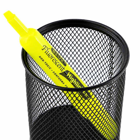 Bazic Thick Yellow Highlighters- 4 Pk.