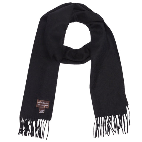 Mens Benson Cashmere Scarf Black E